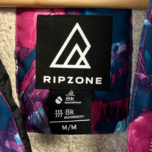 Rip zone women’s M Colorful Geometric Print ski Jacket - Picture 2 of 8